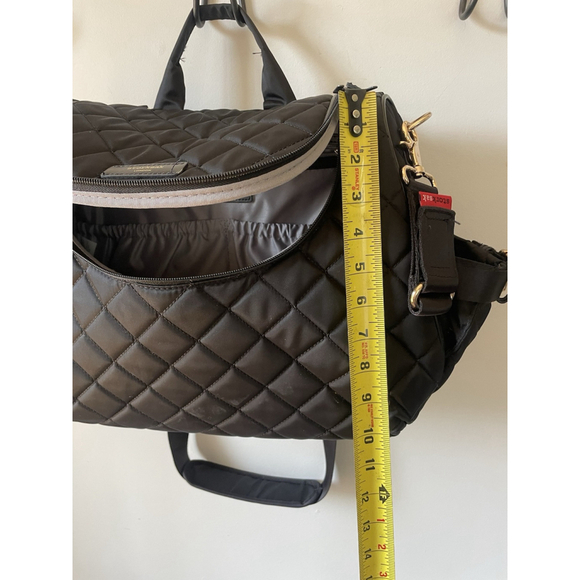 Storksak Poppy Convertible Black Quilted Diaper Bag Missing Changing Pad - Picture 9 of 10